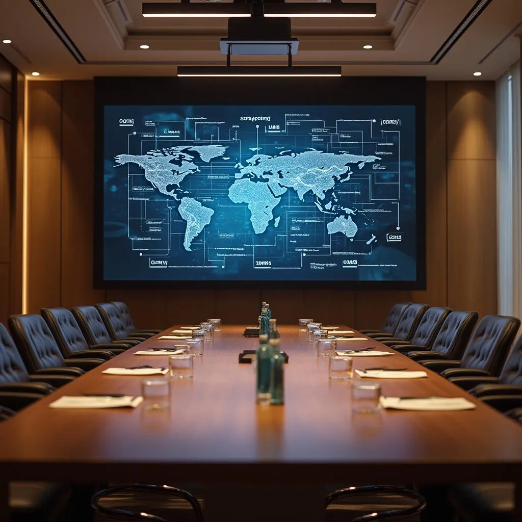 Salle de conférence lors d'une présentation
