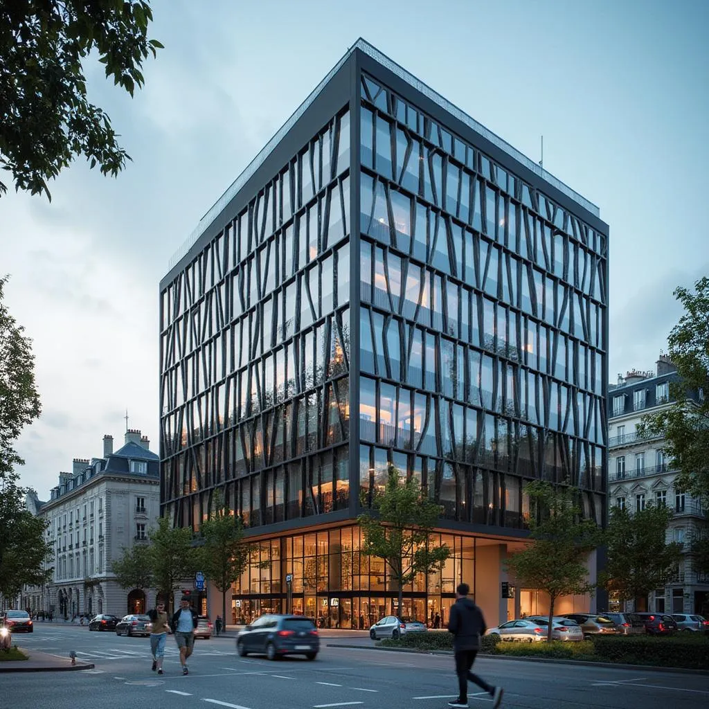 Vue extérieure du siège social à Paris